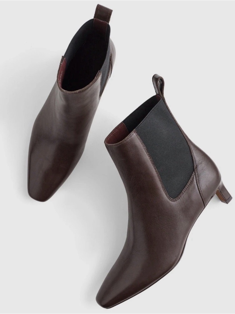Madewell The Dimes Chelsea Boot in Turkish Coffee Brown Leather Sz. 7  $218 NEW